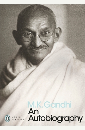 Book cover of An Autobiography by M. K. Gandhi