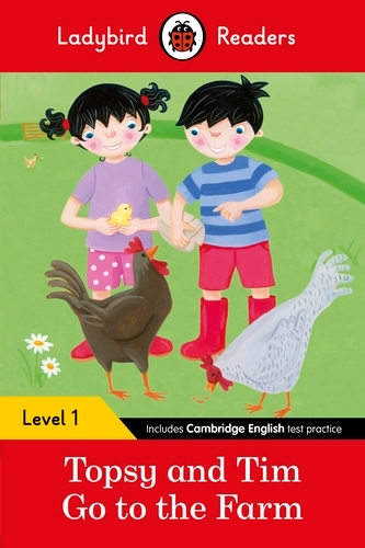 Book cover of Ladybird Readers Level 1 - Topsy and Tim - Go to the Farm (ELT Graded Reader) by Ladybird, Jean Adamson