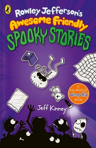 Book cover of Rowley Jefferson's Awesome Friendly Spooky Stories by Jeff Kinney