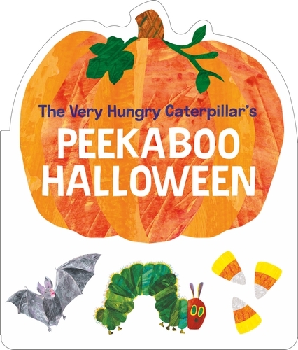 Book cover of The Very Hungry Caterpillar's Peekaboo Halloween by Eric Carle