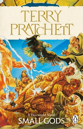 Book cover of Small Gods by Terry Pratchett