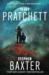 Book cover of The Long Utopia by Terry Pratchett, Stephen Baxter
