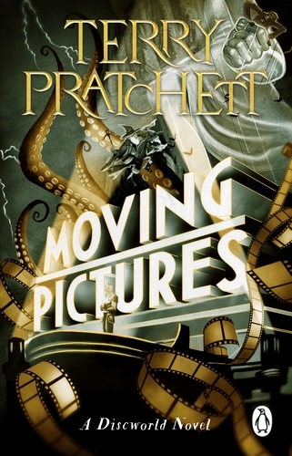 Book cover of #10 - Moving Pictures by Terry Pratchett