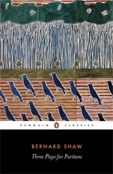 Book cover of Three Plays for Puritans by George Bernard Shaw