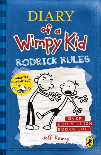 Book cover of #2 - Diary of a Wimpy Kid: Rodrick Rules (Book 2) by Jeff Kinney