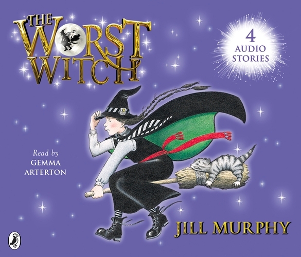 Book cover of The Worst Witch; The Worst Strikes Again; A Bad Spell for the Worst Witch and The Worst Witch All at Sea by Jill Murphy