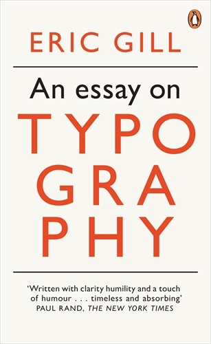 Book cover of An Essay on Typography by Eric Gill