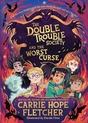 Book cover of The Double Trouble Society and the Worst Curse by Carrie Hope Fletcher