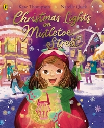Book cover of Christmas Lights on Mistletoe Street by Kate Thompson
