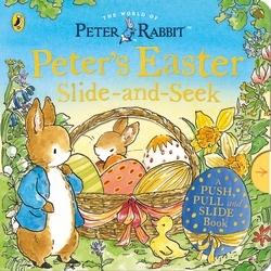 Book cover of Peter Rabbit: Peter’s Easter Slide-and-Seek by Beatrix Potter