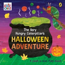 Book cover of The Very Hungry Caterpillar's Halloween: A Lift-and-Find Book by Eric Carle