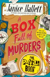 Book cover of A Box Full of Murders: The Puzzle Book by Janice Hallett