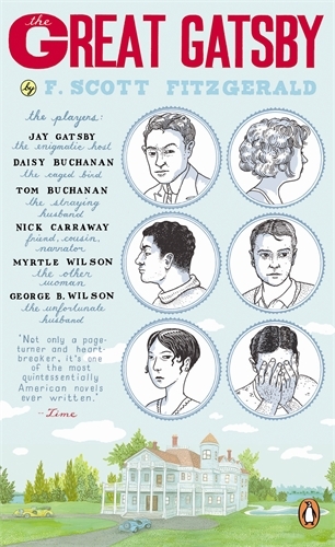 Book cover of #6 - The Great Gatsby by F. Scott Fitzgerald