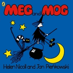 Book cover of Meg and Mog by Helen Nicoll