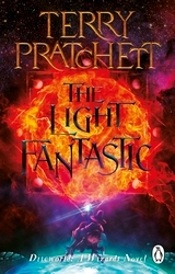Book cover of The Light Fantastic by Terry Pratchett