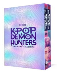 Book cover of KPop Demon Hunters: The Official Screen Comic Boxed Set by Netflix Entertainment LLC