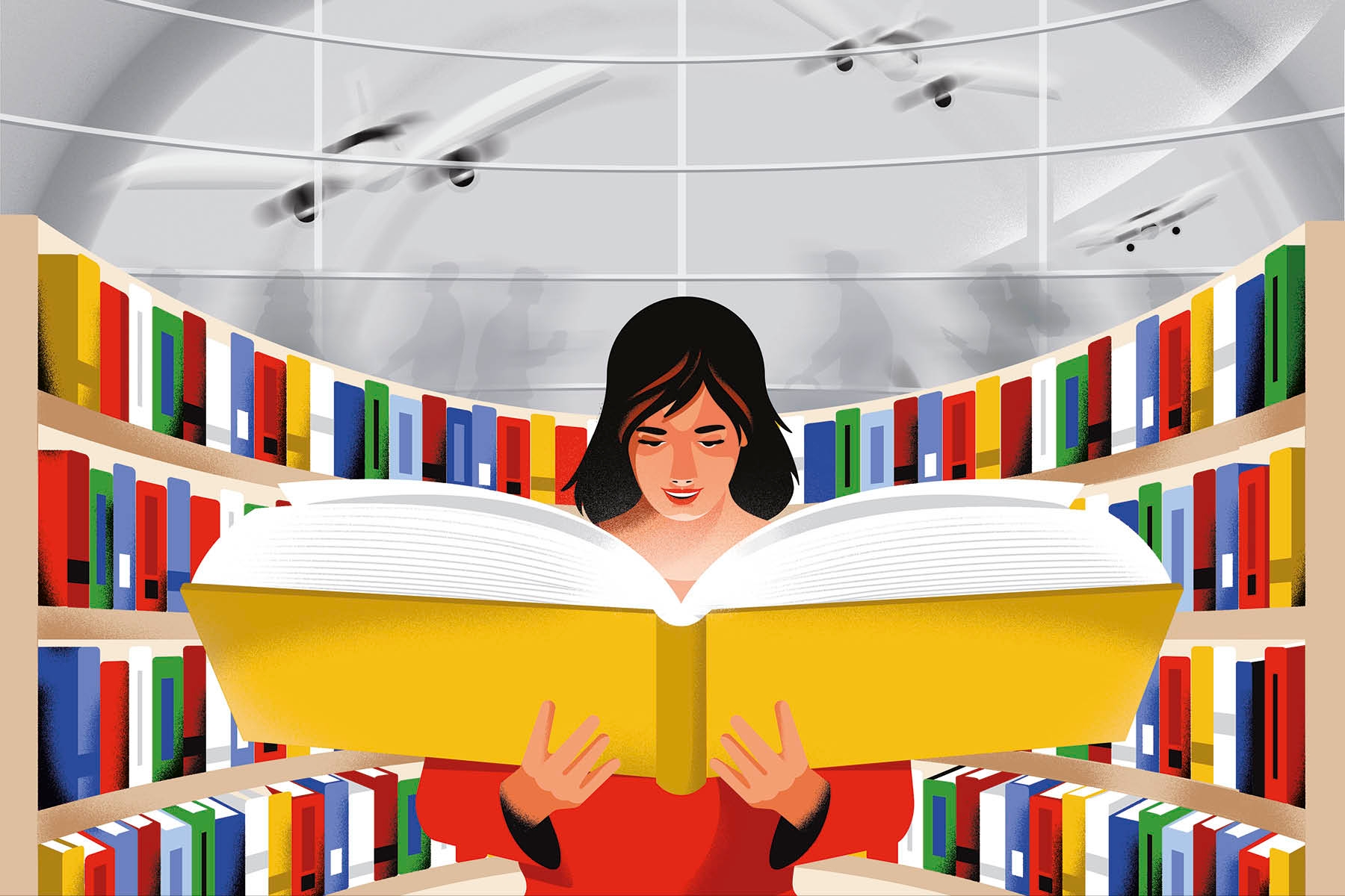 On the distinct charm of the airport bookshop