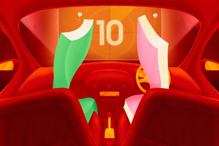 Two books at drive-in