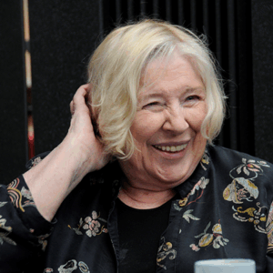 Portrait of Fay Weldon. Photo credit: Josh Pulmore