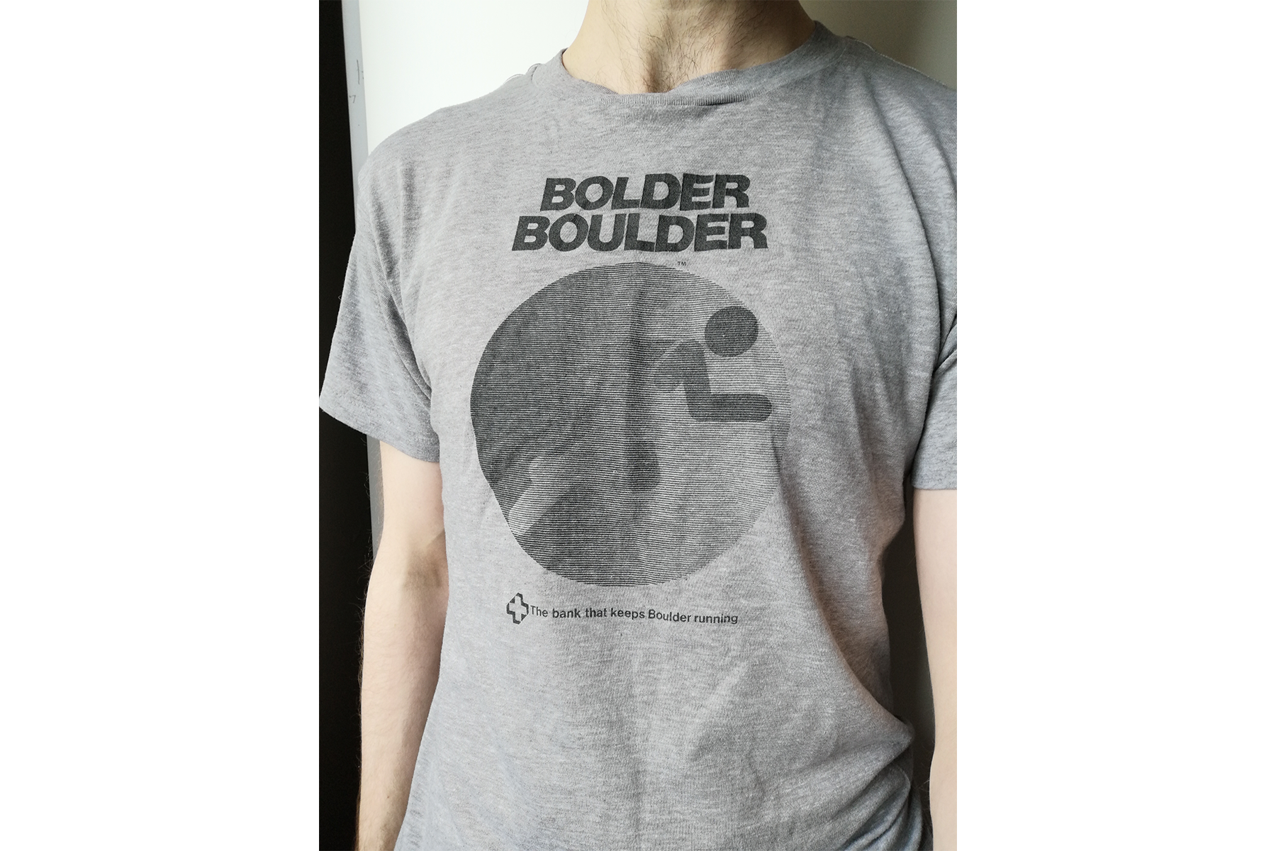 A fan's t-shirt purchased in Kyoto but for the Bolder Boulder annual 10k run in Boulder Colorado
